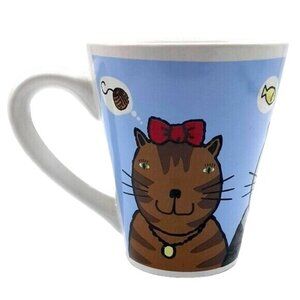 2/$15 Riviera Van Beers Kitty Cat Mug 4.75" Signature Stoneware Crazy Cat Lady